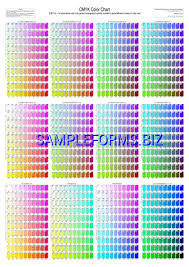 Cmyk Color Charts Pdf Free 12 Pages