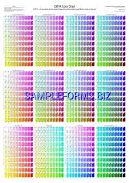 cmyk color charts pdf free 12 pages