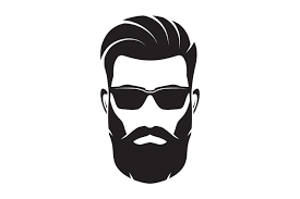 Bearded Men Face Hipster Character Vector Illustration Beard Logo Beard Art Beard Illustration