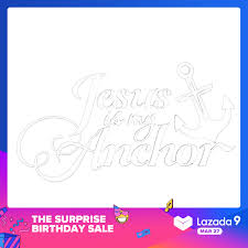 Über 80% neue produkte zum festpreis. Livecity Fashion Jesus Is My Anchor Letters Print Pet Reflective Car Stickers Auto Decal Lazada Ph