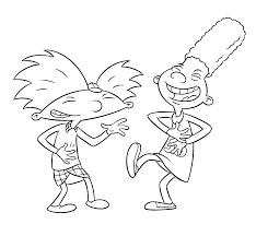 Arnold And Friend Laugh Coloring Pages For Kids Printable Free Hey Arnold Cartoon Coloring Pages Coloring Pages Coloring Pages For Kids
