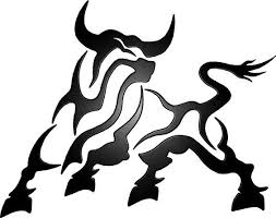Silhouette of a taurus tribal stock illustrations. Alright Art Bull Tattoos Taurus Tattoos