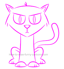 Black and white silhouette icon or logo design element. How To Draw A Black Cat Clipart Filled With Great Effects