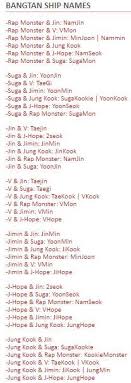 Bts Ship Names Ctto Ship Names Taegi Namjin