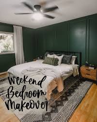 Green Bedroom Makeover - Lemon Thistle