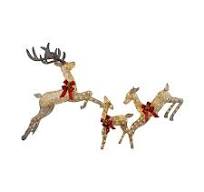 Inflatable Santa And Reindeer Christmas Decoration Outdoor Yard Decor 57.1  Inch Led Lighted Holiday Display