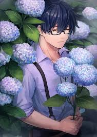 Where can i find cute anime boy ideas? Anime Boy Glasses Purple Flowers Anime Hd Mobile Wallpaper Peakpx