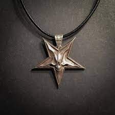 Satanic Pentagram Necklaces For Men Custom Necklace Etsy Gold Necklace Women Custom Necklace Pentagram Necklace