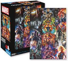 The completed puzzle measures 32 x 45 inches. Marvel Avengers Collage 3000 Pc Jigsaw Puzzle Marvel Avengers Collage 3000 Pc Jigsaw Puzzle Siren Records
