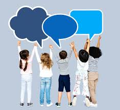 download premium psd of kids holding hands looking at speech bubbles 503855 kids speech bubble speech