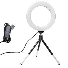 6inch Mini Led Desktop Ring Light Stepless Dimming With Tripod Stand Usb Plug For Youtube Video Live Photo Phot Led Ring Light Photography Iphone Case Led Ring