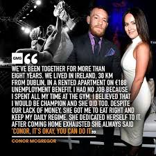 Conor Mcgregor On Girlfriend Dee Devlin Conor Mcgregor Quotes Strong Quotes Quotes