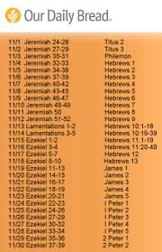 Our Daily Bread Schedule Walnut Community Bible Church