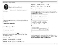Yes no was this document useful for you? Atomic Theory Worksheet Teachers Pay Teachers