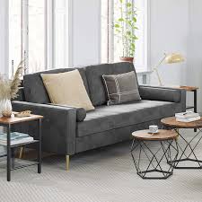 Optate, magari, per un divano letto piccolo con le rotelle. Gambe Metalliche Piccolo Spazio Montaggio Facile Struttura In Legno Rosa Lcs002p01 In Velluto Vasagle Divano Sofa Per Soggiorno Design Moderno Per Appartamento 181 X 82 X 86 Cm Set Divani Casa E