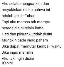 Tempatku Bukan Disini Kutipan Bijak Takdir
