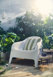 Skarpo Fauteuil Buiten Wit Ikea In 2021 Ikea Armchair Outdoor
