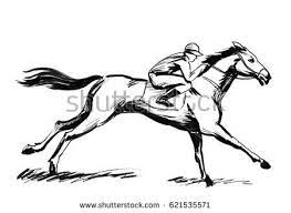 Horse Racing Caballos De Carreras Caballo Y Jinete Dibujos De Caballos