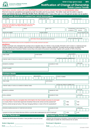 Register for an online department of transport account. Notification Of Change Of Ownership