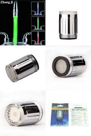 Visit To Buy Zhangji Led Faucet Aerator 3 Color Water Power Shower Tap Light Water Saving Kitchen Aerator Led Faucet Led Faucet Power Shower Faucet Aerators