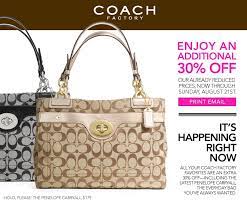 Enjoy free shipping & returns on all orders. Coach Outlet Coupon 30 Off Through 8 21 My Frugal Adventures