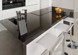 Wood kitchen island countertop provides a warm, organic landing surface in a kitchen whatever its style is farmhouse kitchen with white shaker cabinets and dark wood countertop. Black Galaxy Star Star Gate And Nero Assoluto Granitop