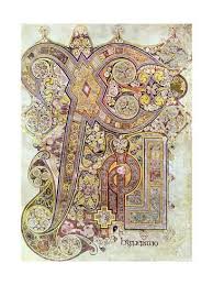 Monogram Page From The Book Of Kells Christi Auteum Generatio C800 Giclee Print Allposters Com Book Of Kells Celtic Art Illuminated Manuscript