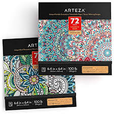 Detachable Pages 72 Sheets Floral Designs For Anxiety Stress Relief Relaxing 6 4x6 4 Inches Arteza Coloring Book For Adults 100 Lb Arts Crafts Sewing Drawing Vit Edu Au