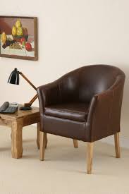 Oak Furniture Land Brown Leather Tub Chair With Solid Oak Legs Fantastic Contemporary Real Leather Brown Tub Ch Oak Furniture Land Leather Tub Chairs Furniture