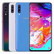 شاشة الهاتف جاءت على هيئة النوتش. Samsung Galaxy A70 128gb Rom 6gb Ram 128gb Rom 8gb Ram 4g Black Blue Brand New Dual Sim Factory Unlocked Oem Refurbished Samsung Galaxy A70 Samsung Galaxy A70 Sm A705f Ds 128gb