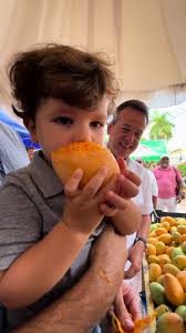 Vinimos a Baní a comernos unos manguitos con Mateo y Javier, en nuestra  visita a la acostumbrada Feria del Mango. 🥭 🇩🇴💪🏼 Mi favorito es el  banilejo y Mateo probó el Mingolo, ¿cual prefieren ustedes?