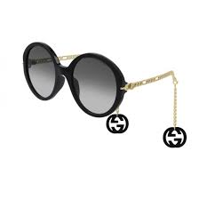 Hippie groove round circle rimless lens color sunglasses. Gucci Gg0726s 001 Black Sunglasses Woman