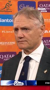 Joe Schmidt after the Wallabies loss to the Lions #LionsTour2025
