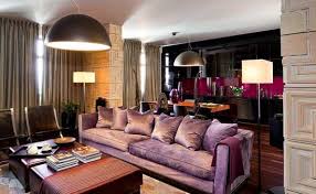 Your purple living room design can be focused on using the color for the wall, or it can be the main motif for the furniture, decorative pieces and other indoor accents like carpets, upholstery or curtains. 33 Modern Interior Decorating Ideas Featuring Stylish Brown Colors