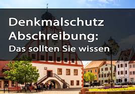 Ein haus steht unter dschu. Denkmalschutz Abschreibung Das Sollten Sie Wissen