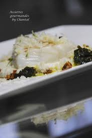 Cabillaud Basse Temperature Puree De Chou Fleur Chermoula Assiettes Gourmandes By Chantal Puree Chou Fleur Assiette Gourmande Et Cuisson Poisson