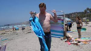 Pants on the Beach Guy - YouTube