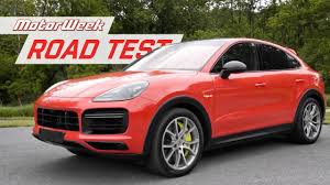 Porsche is on a high voltage mission to incorporate hybrid and battery technologies across its lineup. 2020 Porsche Cayenne Turbo S E Hybrid Coupe Motorweek Road Test Youtube