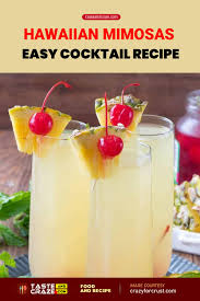 Hawaiian Mimosas Easy Cocktail Recipe Tasteandcraze