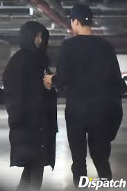 Dispatch released photos of the two idols leaving . Kaistal Is Real