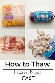How To Thaw Frozen Meat Fast The Country Contessa Thawing Chicken Frozen Meat Frozen Chicken Recipes