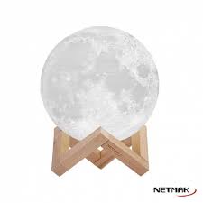 Lampara Luna 3D 12Cm Netmak (NM-MOON)