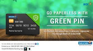 Secure + debit card the features & benefits of secure+ debit card include protection of up to rs.75,000 cover, in case of any financial fraud on your card, a 15% discount at partner restaurants when you dine out, and personal accident insurance up to rs. Bank Of India A Twitter Go Paperless Secure Your Debit Card With A Greenpin A Secure Way To Generate Reset Pin 24x7 Instant Effortless Hassle Free Pin Generation For Existing As Well As New Debit