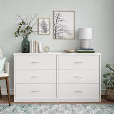 White tall dresser modern decor. Mainstays Classic 6 Drawer Dresser White Finish Walmart Com Bedroom Dresser Styling Dresser Decor Bedroom Dresser Styling