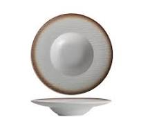 12 Inch Ceramic Retro Straw Hat Deep Pasta Plate for ...