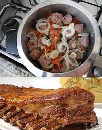 ingredientes 1 kg de costela inteira 1 colher de sopa de sal grosso 1 cebola dois dentes de alho grandes receitas receitas deliciosas bolo de banana rapido
