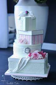 Stacked Gift Boxes Wedding Cake Gift Box Cakes Chocolate Wedding Cake Fashionista Cake