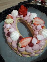 Number Cake Framboise Chocolat Blanc New Cake Biscuit Cake Number Cakes