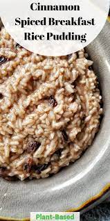 Vegan Cream Of Rice With Cinnamon Brown Sugar Recipe Rice Pudding Rice Breakfast Recipes Breakfast Rice