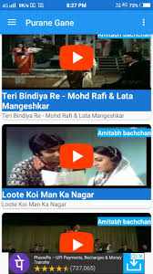 Purane gane video | old hindi songs, enjoy the music of old memories.watch top & best old songs.it is a great collection of old video songs best of 1970s to 2000.top & best collections of hindi video songs in full hd 1080p, enjoy unlimited songs without any problem.purane gane app include categories vise top selected bollywood super hit video songs are included in the app video songs of 1970's. Purane Gane Old Hindi Songs Purane Hindi Gane For Android Apk Download